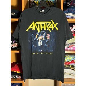 Vintage Anthrax Among The Living Follow Or Die Metal Band Tee